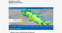 Desktop Screenshot of exmouthrotaryclub.co.uk
