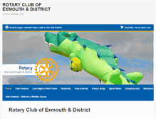 Tablet Screenshot of exmouthrotaryclub.co.uk